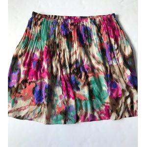 Sunny Leigh Women’s Multicolored Pleated Skirt 2X